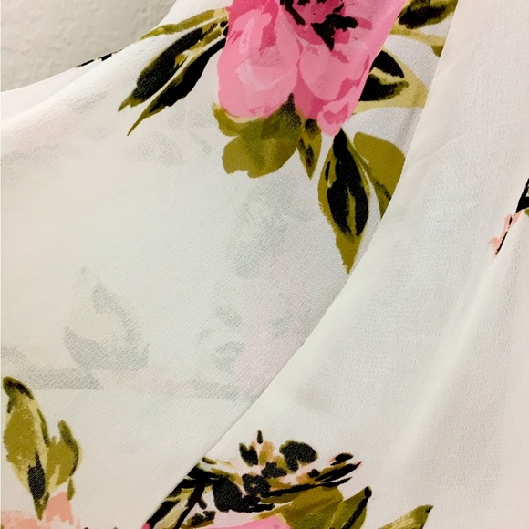 NWT Dynamite Floral White Casual / Semi Formal Summer Dress - Picture 10 of 12